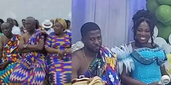 Photos: Kwasi Appiah’s daughter ties the knot in colourful traditional ceremony